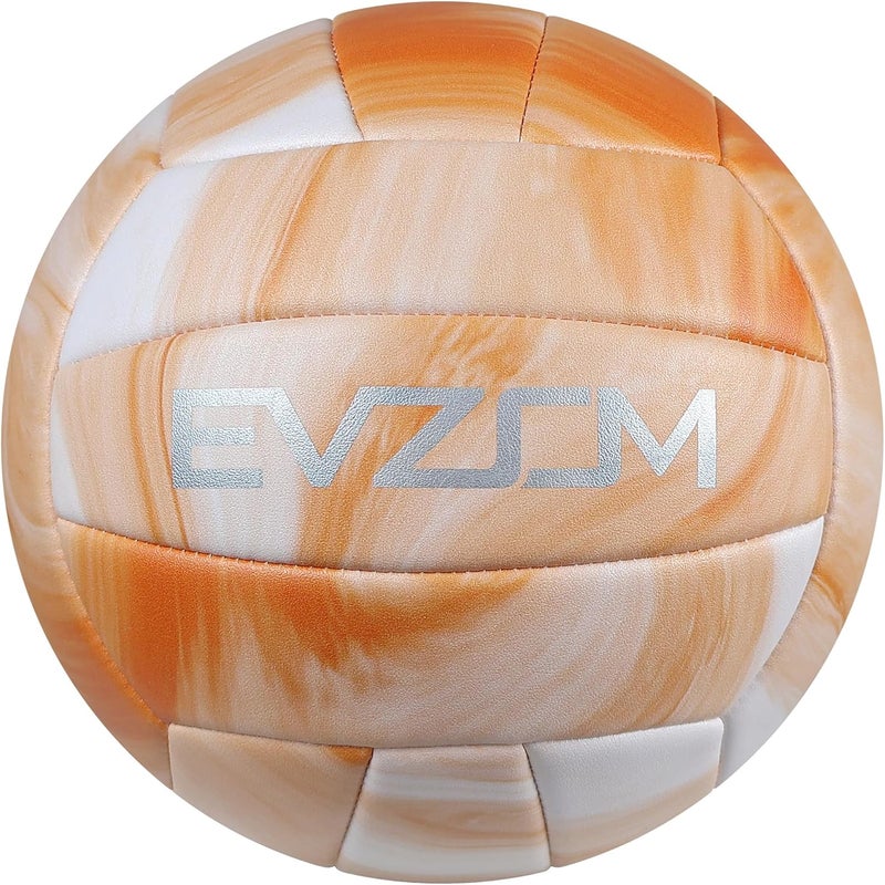 EVZOM Super Soft Volleyball Beach Volleyball Official Size 5 for Outdoor/Indoor/Pool/Gym/Training Premium Volleyballs Equipment Durability Stability Sports Ball - Image 1